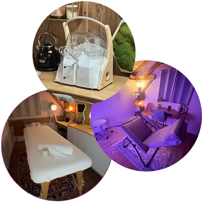 Les chevaliers du zen frederic fabrice pack mega zen reflexologie massage bol air Jacquier chaise table tabouret seance traitement