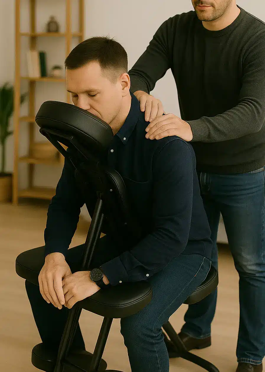 Massage-assis-homme-sur-chaise-les-chevaliers-du-zen-yverdon-fiez-entreprise-chaise Massage assis chaise les chevaliers du zen yverdon fiez entreprise