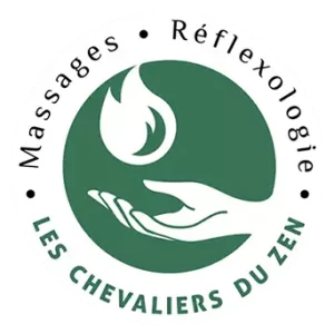 Les chevaliers du zen logo massage réflexologie ASCA RME Fiez Yverdon vert